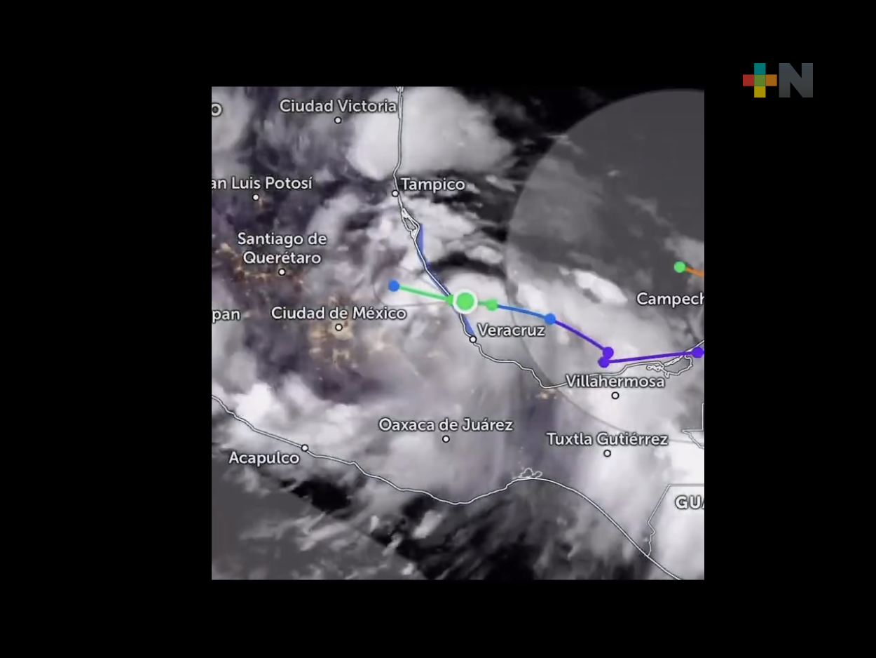 Tormenta tropical Chris tocó tierra en Lechuguillas, Veracruz